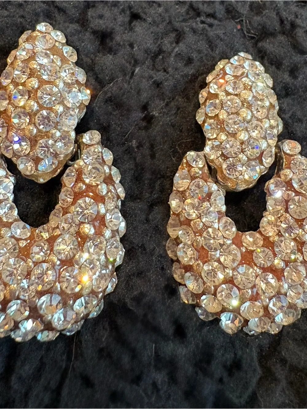 Crystal Clar Pave Erika Courtney Clip-Statement Earrings